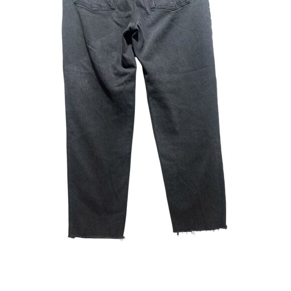 Madewell Perfect Vintage Straight Jeans Womens 28 Black High Rise Classic Casual - Picture 14 of 15